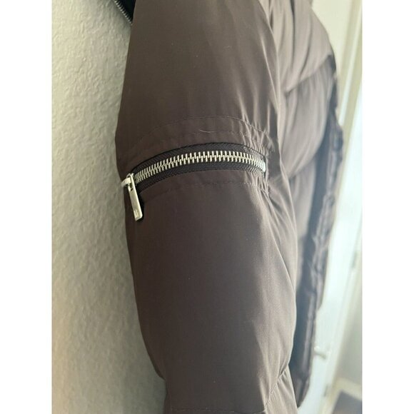 MICHAEL Kors Brown 2-Way Zipper Puffer Coat S - Picture 8 of 16